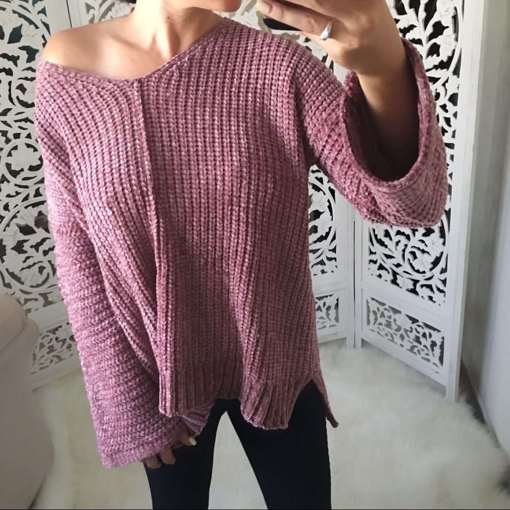 LAST 1️⃣ Soft Oversized Chenille Tunic Sweater - Picture 3 of 8
